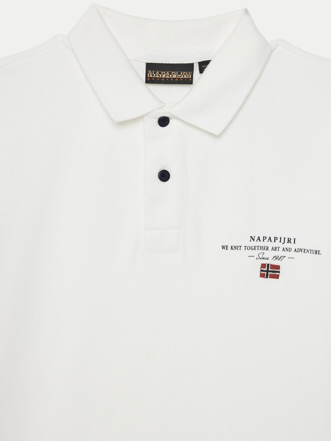 Napapijri Napapijri Poloshirt Elbas 5 NP0A4G4N0021 D Weiß Regular Fit