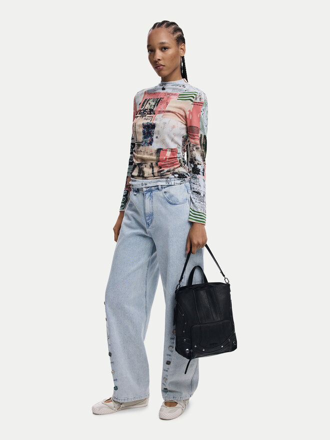 Desigual Σακίδιο Desigual Embro Patch Pretoria 25WAKP24 Μαύρο