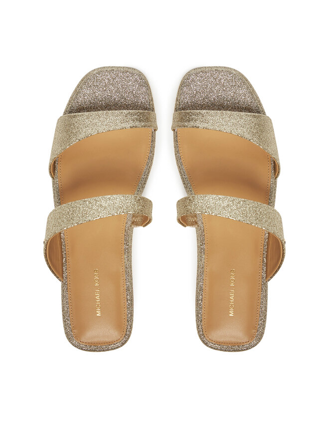 MICHAEL Michael Kors Pantoletten MICHAEL Michael Kors Jaida 40S5JDFS1M Goldfarben