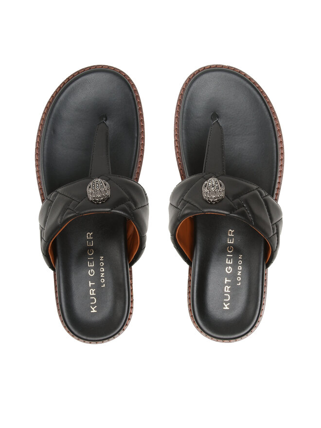 Kurt Geiger Japonki Kurt Geiger Kensington T-Bar Chunky 9819900109 Czarny