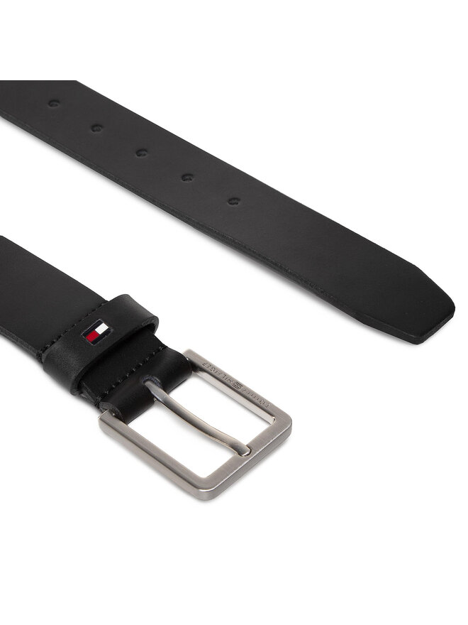 Tommy Hilfiger Pasek Męski Tommy Hilfiger Modern Leather 3.5 Giftbox AM0AM06601 Czarny