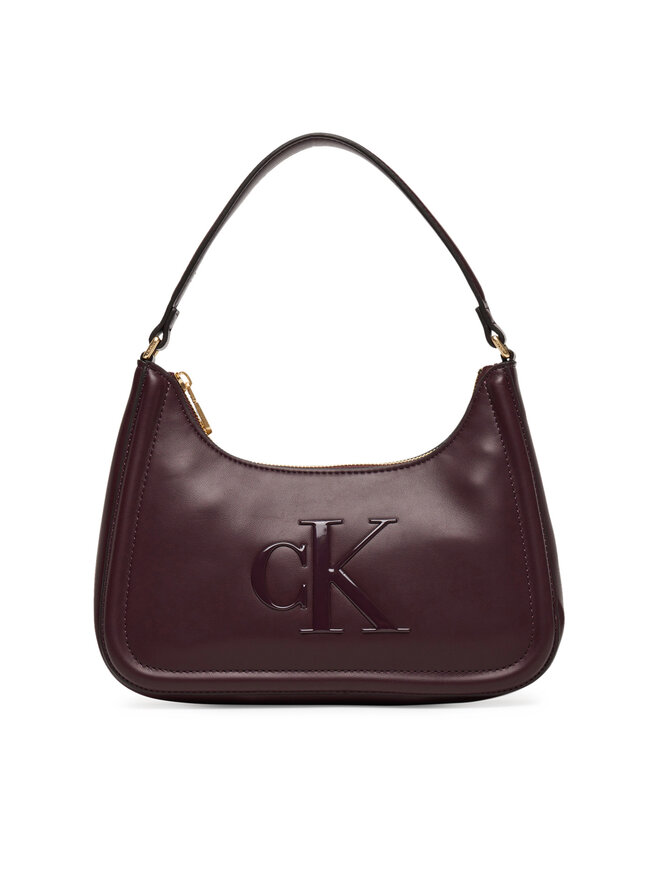 Calvin Klein Handtasche Calvin Klein Bold Ck Small Shoulder Bag LV04F3230G Dunkelrot