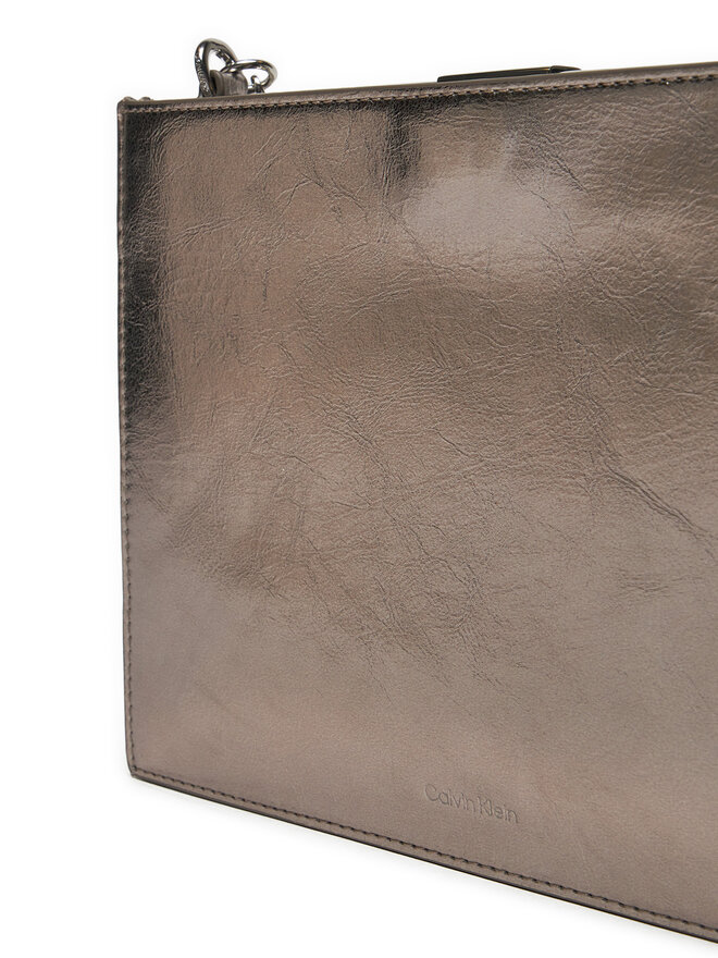 Calvin Klein Kabelka Calvin Klein Ck Night Square Crossbody_Shiny K60K612793 Stříbrná