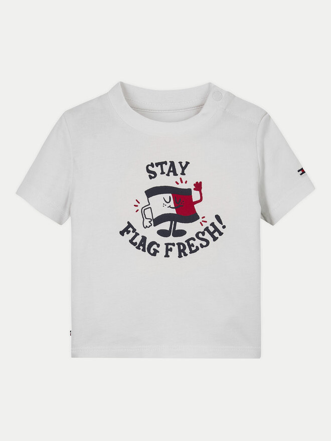 Tommy Hilfiger Tommy Hilfiger Marškinėliai Graphic KN0KN01964 Balta Regular Fit