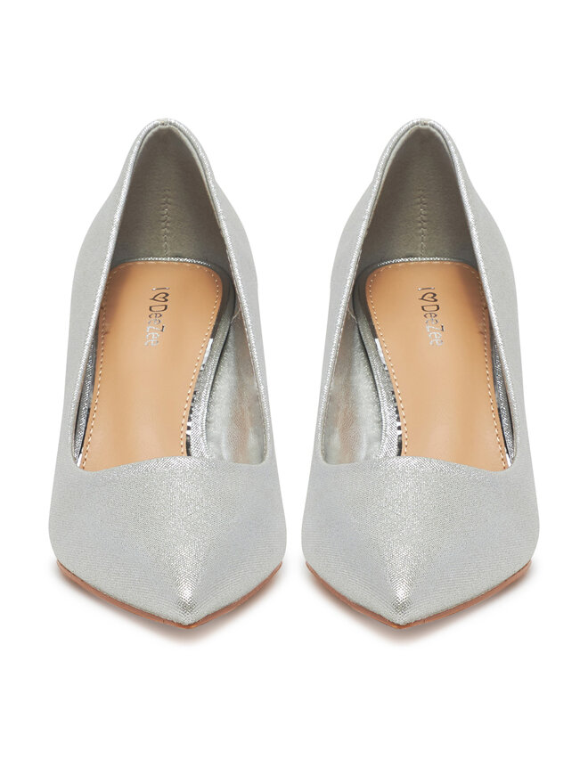 DeeZee Szpilki DeeZee BK-0807-1 Srebrny