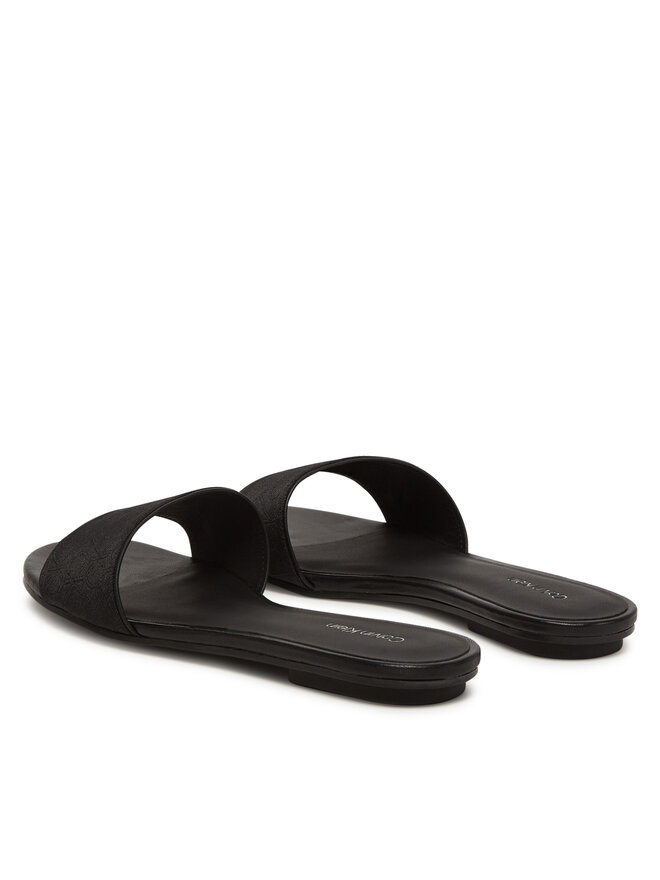 Calvin Klein Pantoletten Calvin Klein Flat Slide Jacq HW0HW02389 Schwarz