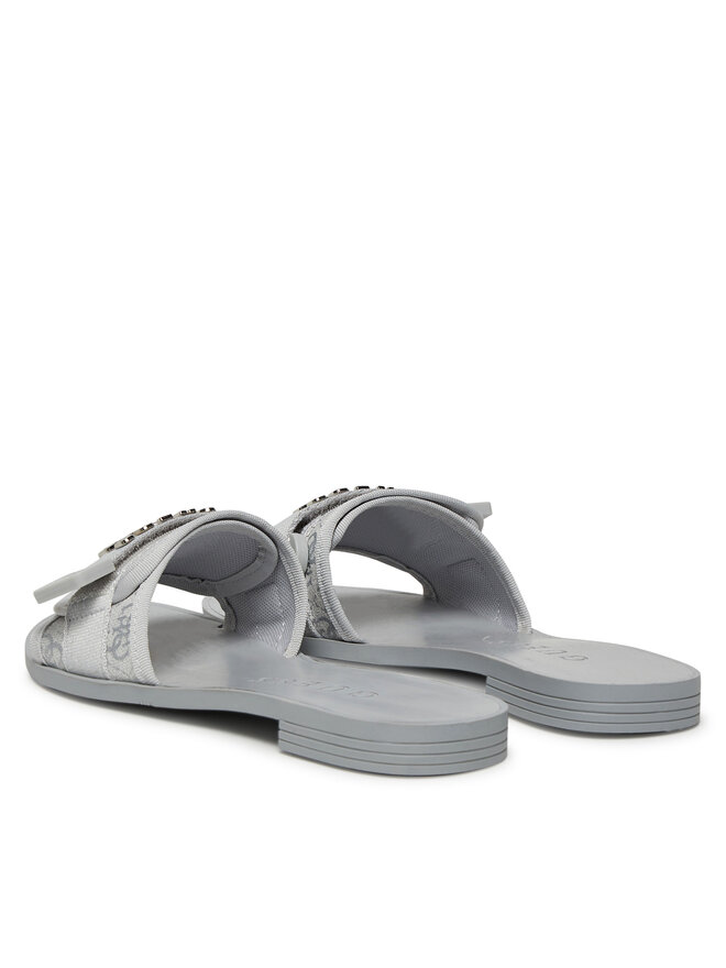 Guess Klapki Guess FLJELYLEL19 Srebrny