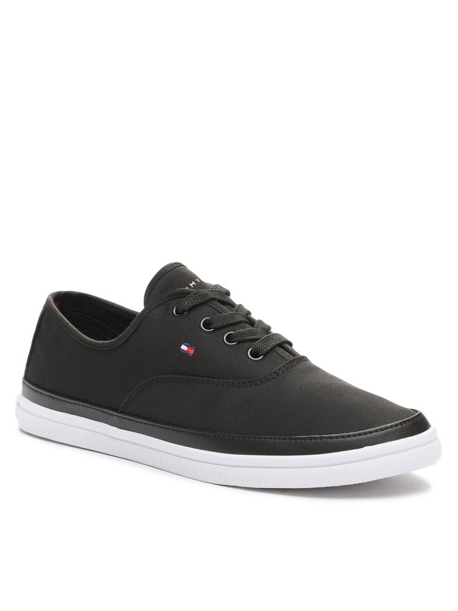 Tommy Hilfiger Tenisky Tommy Hilfiger Essential Kesha Lace FW0FW06955 Černá