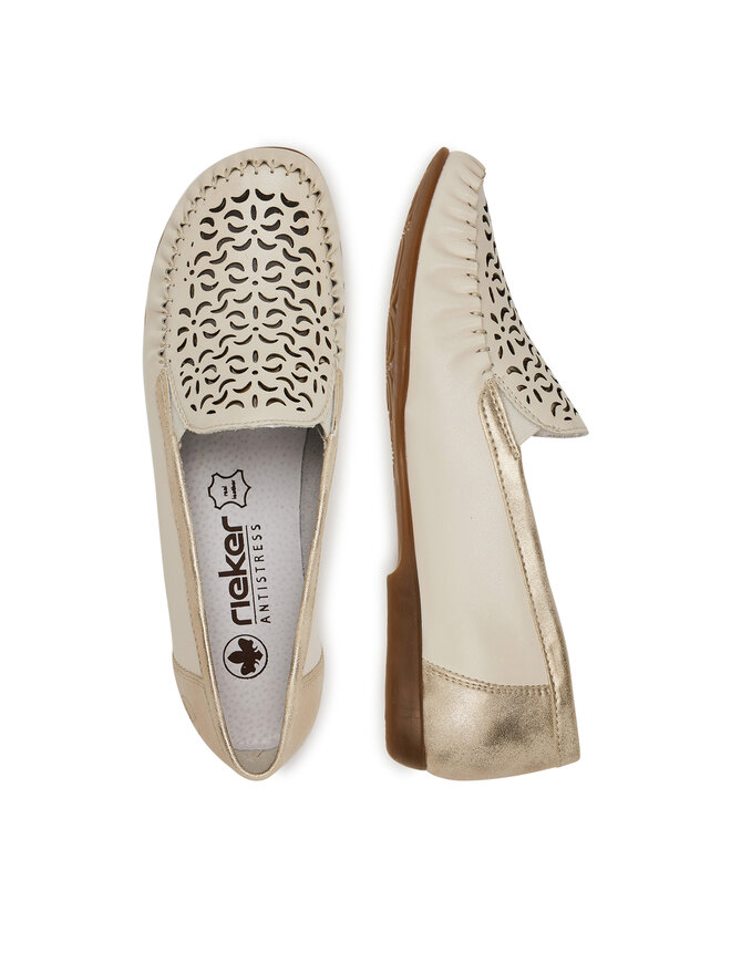 Rieker Mocasini Rieker L6350-60 Bej