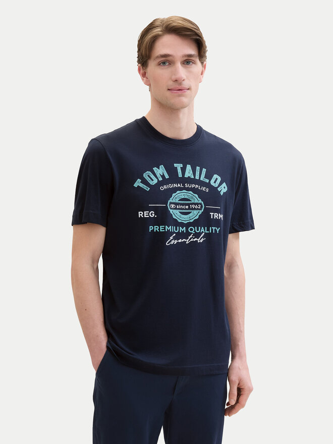 Tom Tailor Tom Tailor T-Shirt 1037735 Dunkelblau Regular Fit
