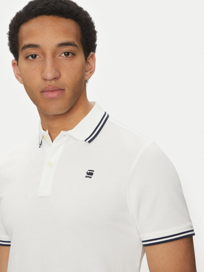 G-Star Raw G-Star Raw Poloshirt Dunda D17127-5864 Weiß Regular Fit
