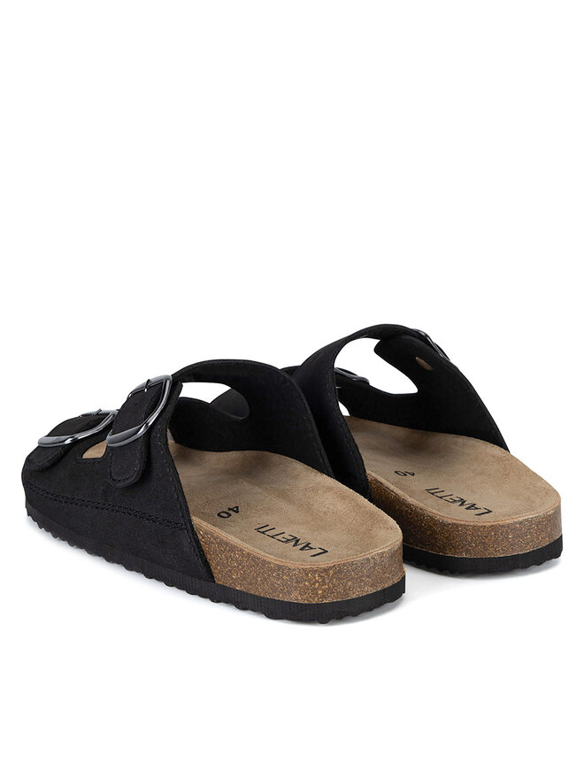 Lanetti Παντόφλες Lanetti 7410990001 Μαύρο