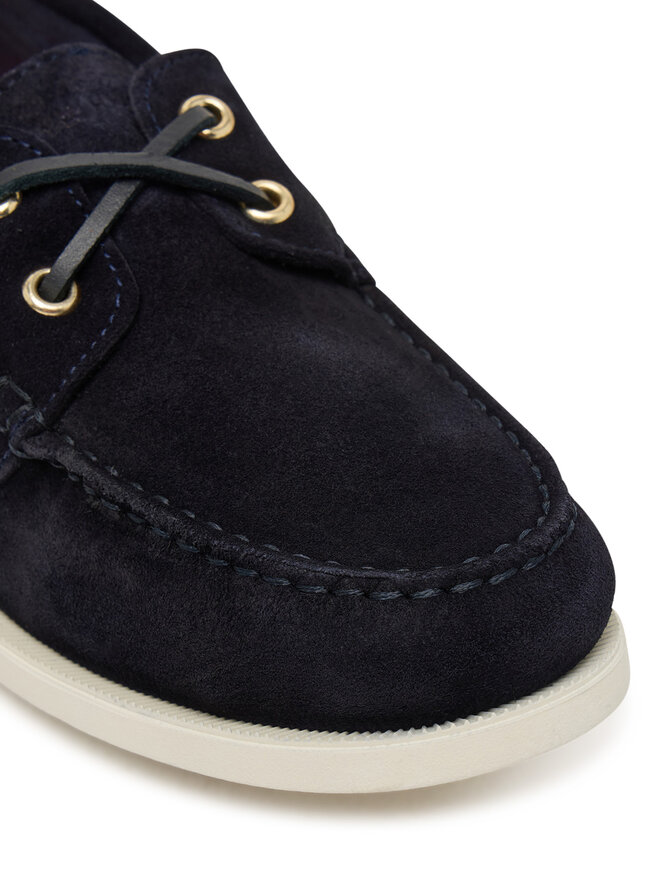 Tommy Hilfiger Mokassins Tommy Hilfiger Hilfiger Suede Boat Shoe FW0FW09338 Dunkelblau