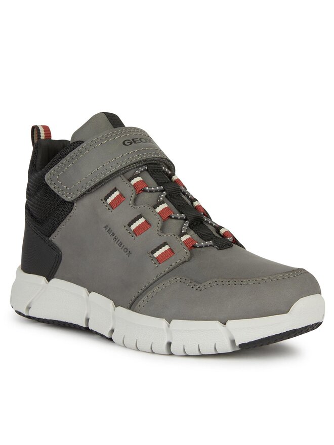 Geox Kotníková obuv Geox J Flexyper Boy B Abx J949XA 032FU C1102 S Šedá