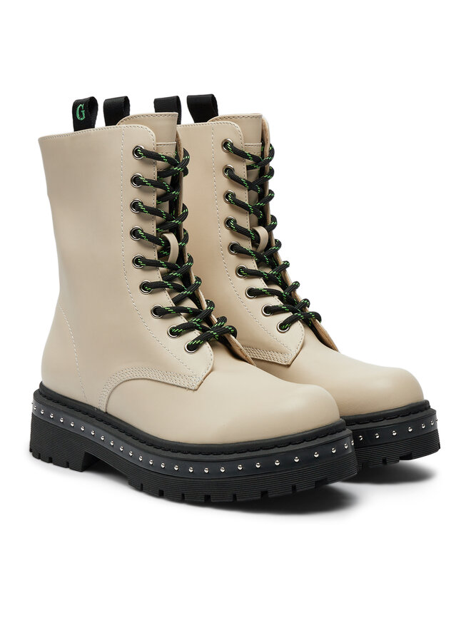 Guess Schnürstiefeletten Guess Joya FL7JYA LEA10 Écru
