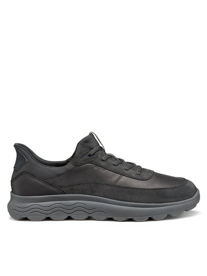 Baskets Geox U Spherica Plus A U56MPA - Bleu, Slip-on, Cuir Véritable - Neuf Avec Emballage, Toutes Saisons