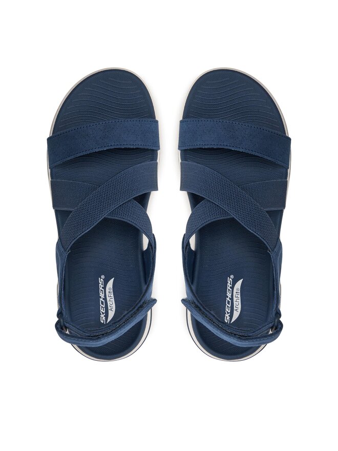 Skechers Sandały Skechers Go Walk Arch Fit Sandal-Treasured 140257/NVY Granatowy