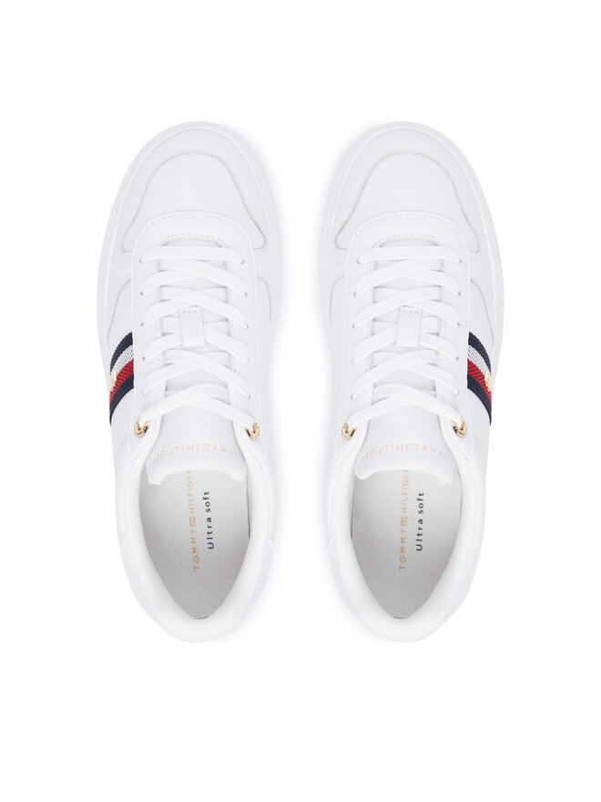 Tommy Hilfiger Sneakers Tommy Hilfiger Icon Court Light Webbing FW0FW09602 Weiß
