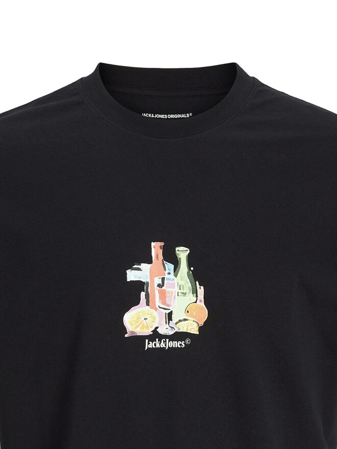 Jack&Jones Jack&Jones Marškinėliai Varenna 12273162 Juoda Regular Fit