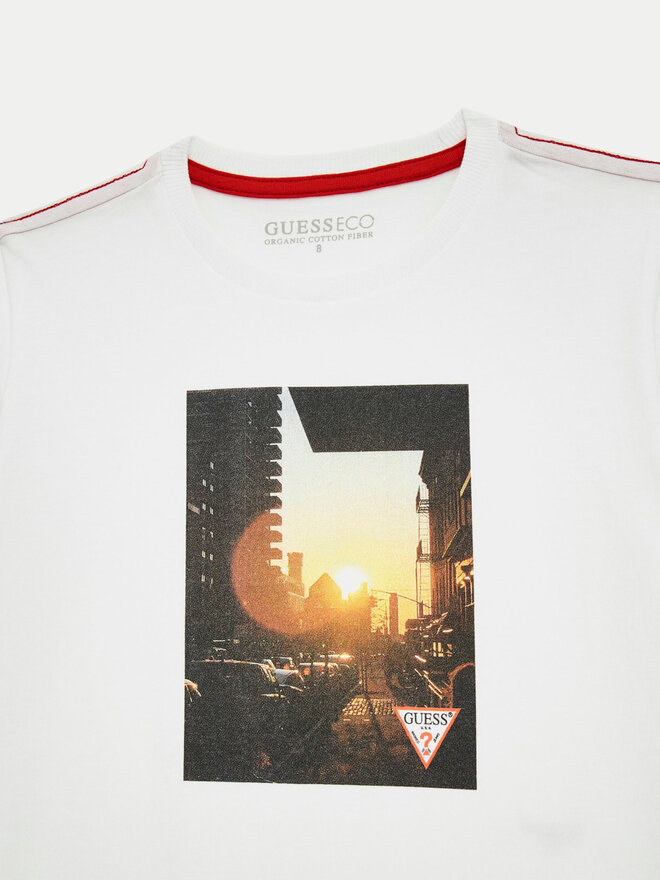 Guess Guess Marškinėliai L4YI12 K8HM4 Balta Regular Fit