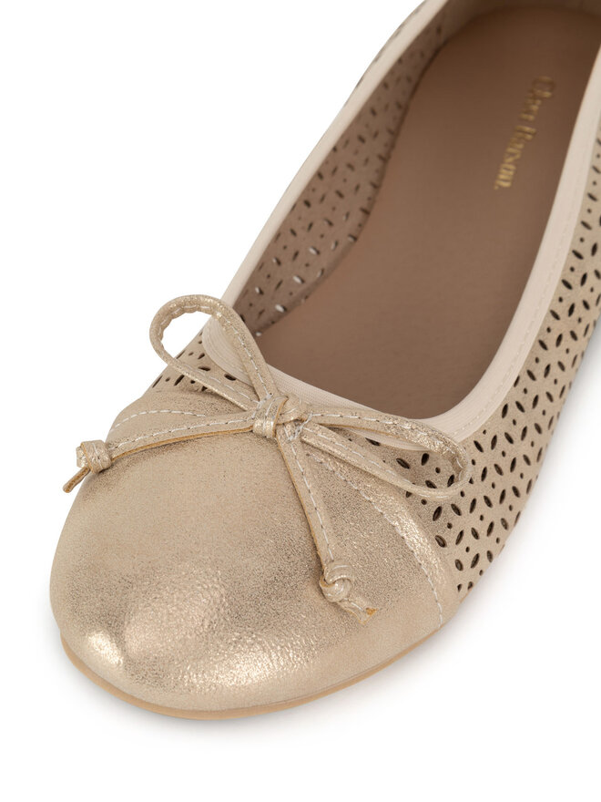 Clara Barson Ballerinas Clara Barson WS2055-15 Goldfarben