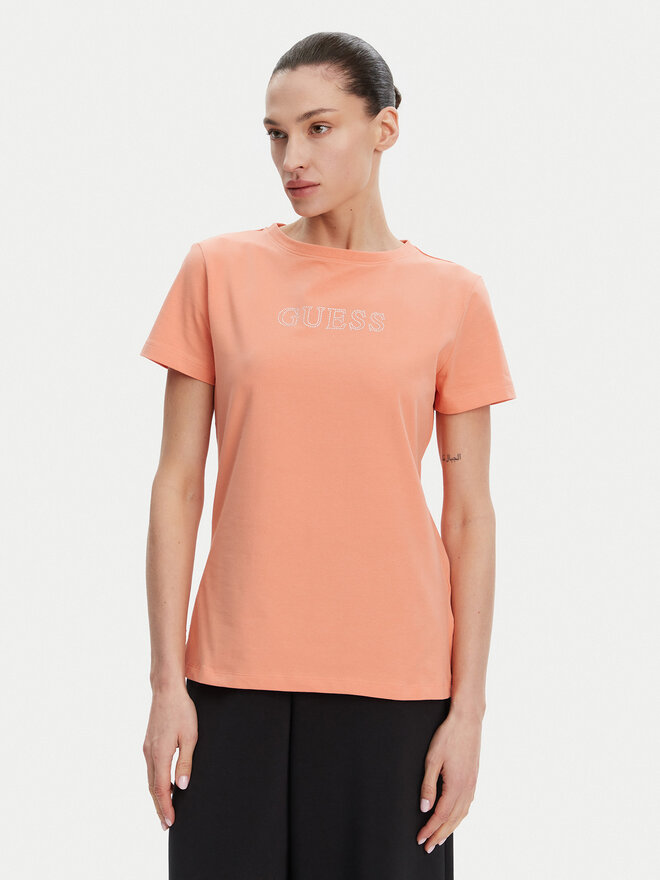 Guess Guess Camiseta V3BI11 J1314 Naranja Regular Fit