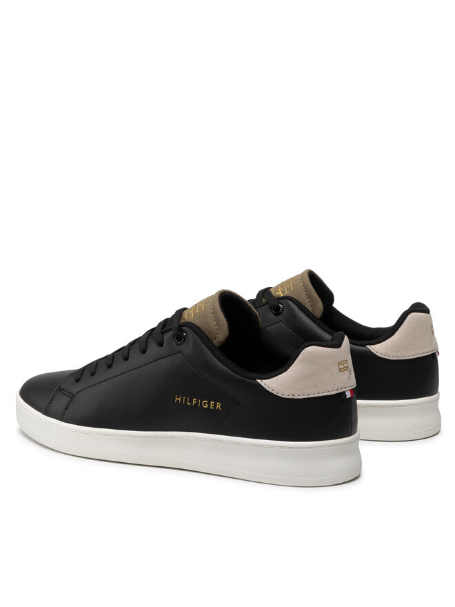 Tommy Hilfiger Сникърси Tommy Hilfiger Retro Court Clean Cupsole FM0FM04004 Черен