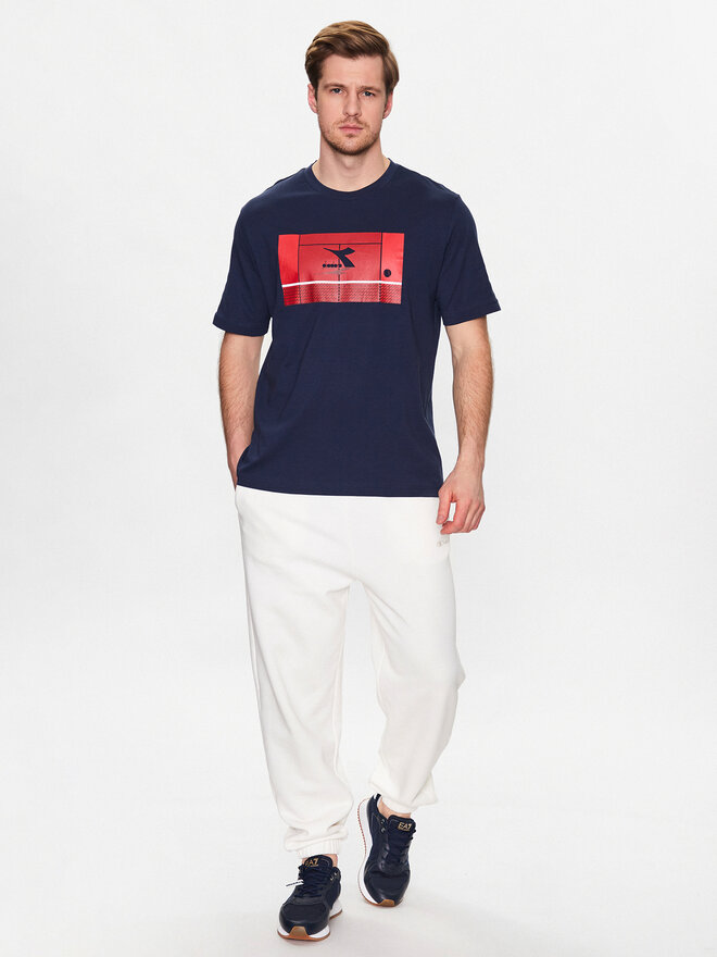 Diadora Diadora Футболка Match Point 102.179312 Cиній Regular Fit