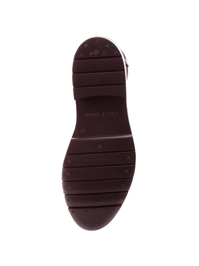 Tommy Hilfiger Gummistiefel Tommy Hilfiger Knitted Sock Rain Bo FW0FW03565 Dunkelrot