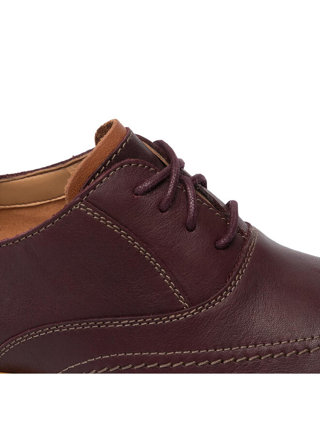 Halbschuhe Clarks Atticus Vibe 261444697 Dunkelrot eschuhe