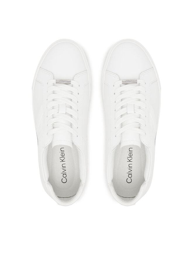Calvin Klein Sneakers Calvin Klein Basket Cups Lace Up Logo Tape YW0YW02007 Weiß