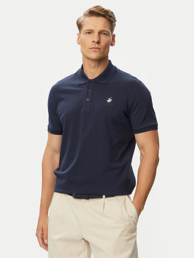 Beverly Hills Polo Club Beverly Hills Polo Club Poloshirt P-SS26M-P450124 Dunkelblau Regular Fit