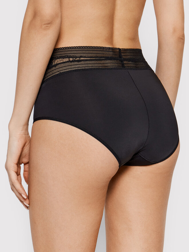 Chantelle Chantelle Braguitas clásicas de talle alto True Lace C11M80 Negro