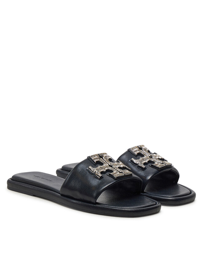 Tory Burch Klapki Tory Burch Double T Deco Sport 158768 Czarny
