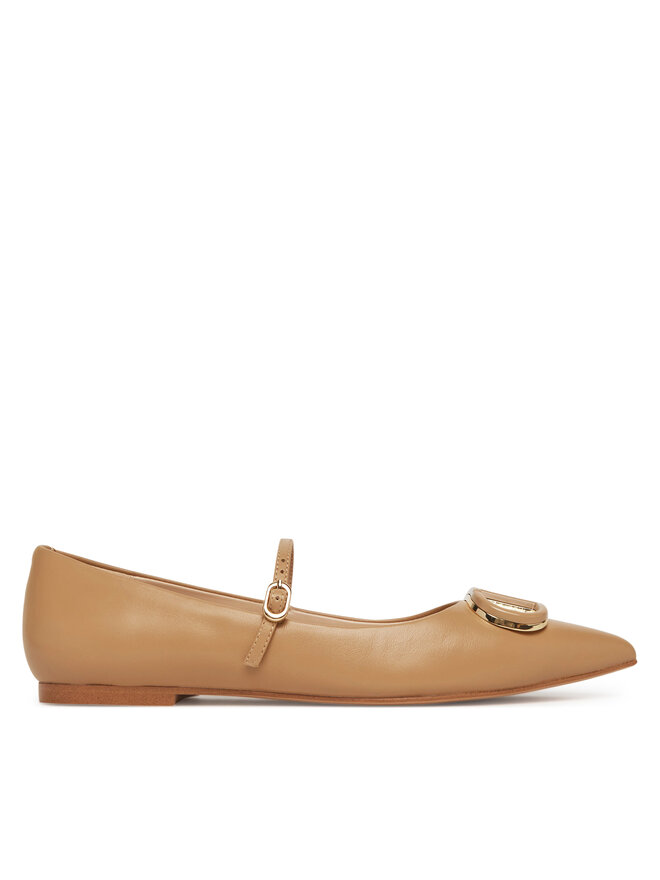 TWINSET Baleriny TWINSET 251TCP064 Brązowy