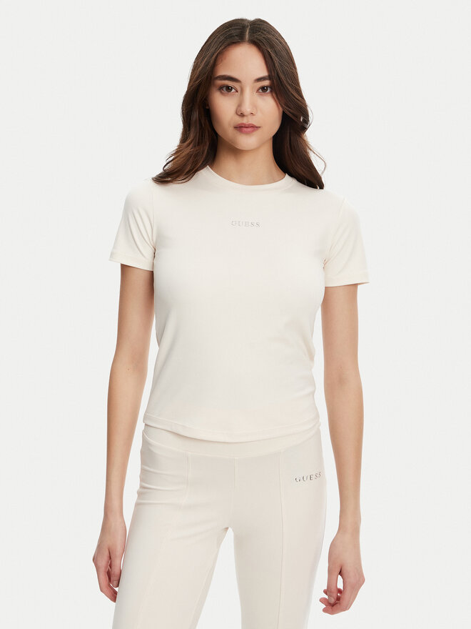 Guess Guess Футболка V5RI10 KCD02 Écru Regular Fit