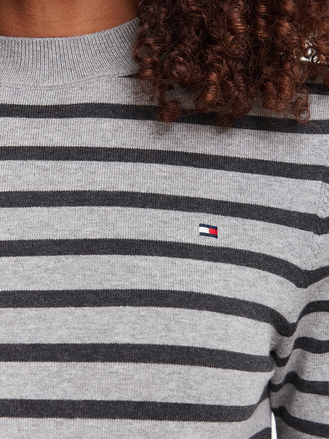 Tommy Hilfiger Tommy Hilfiger Pullover WW0WW49705 Dunkelgrau Slim Fit