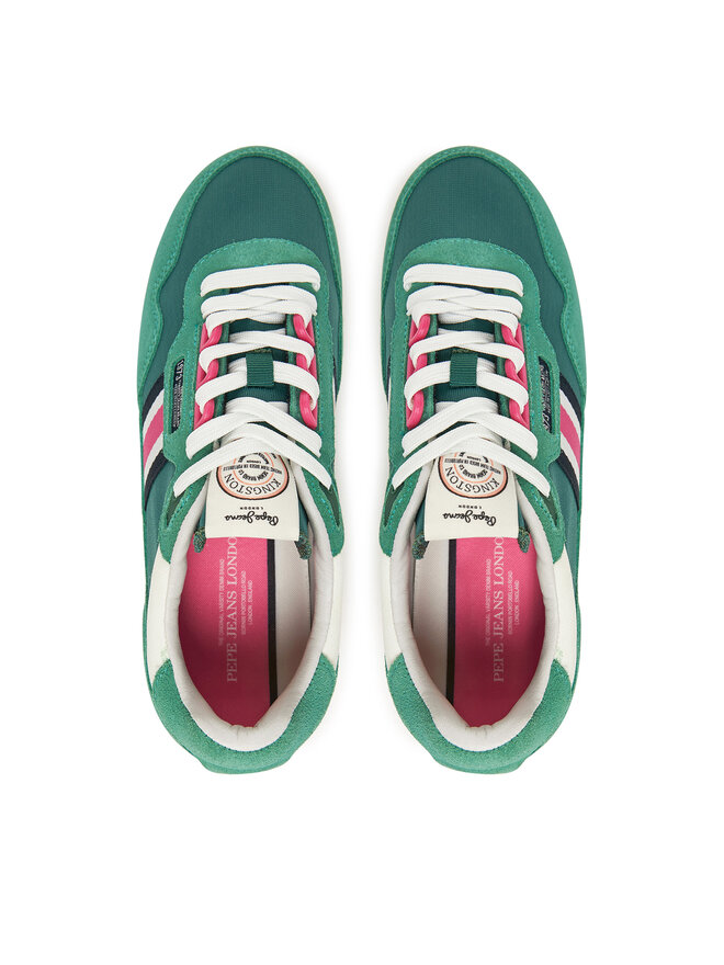 Pepe Jeans Sneakersy Pepe Jeans Kingston Heritage W PLS40033 Zielony