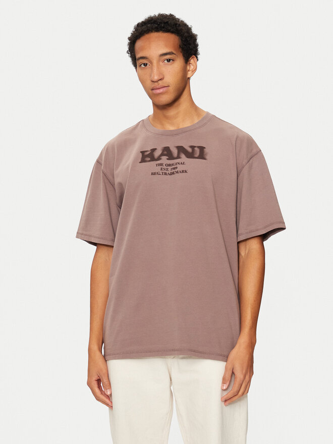 Karl Kani Karl Kani Marškinėliai Retro Sprayed 60300094 Smėlio Regular Fit
