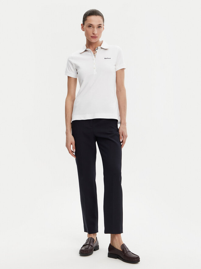 Barbour Barbour Poloshirt LML0634WH33 Weiß Regular Fit