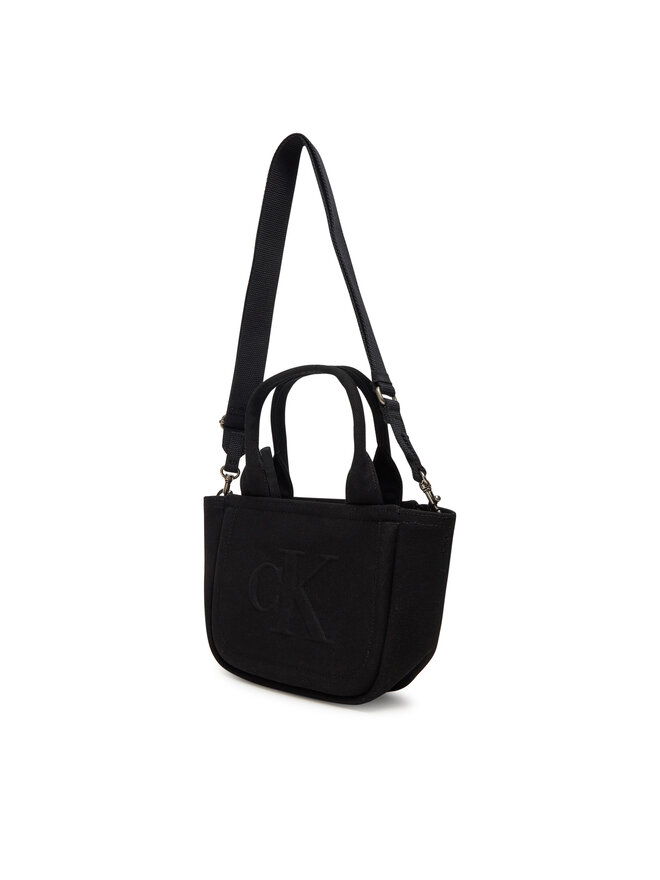 Calvin Klein Jeans Τσάντα Calvin Klein Jeans Summer Canvas Mini Tote LV04K3160G Μαύρο