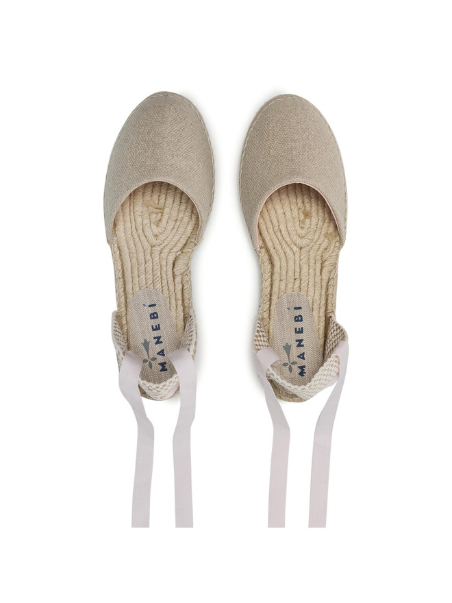 Manebi Espadryle Manebi Flat Valenciana O 4.1 P0 Beżowy