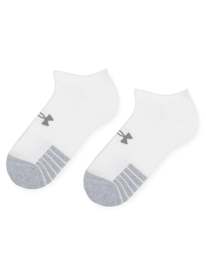 Under Armour Set di 3 paia di calzini corti unisex Under Armour Heatgear No Show Sock 1346755-035 Grigio