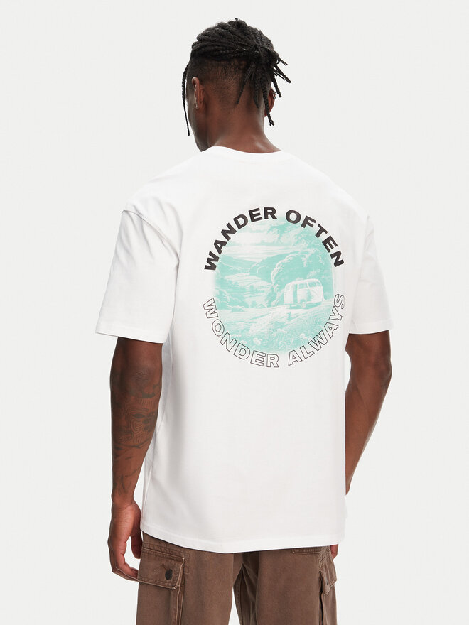 Hunter Hunter Футболка Rasputin HARM0057251 Білий Relaxed Fit