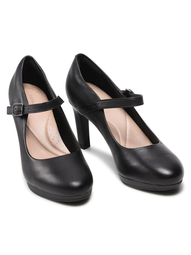 Clarks Félcipő Clarks Ambyr Shine 261577844 Fekete