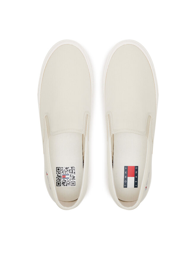 Tommy Jeans Tenisówki Tommy Jeans Slip On Canvas Color EM0EM01544 Beżowy