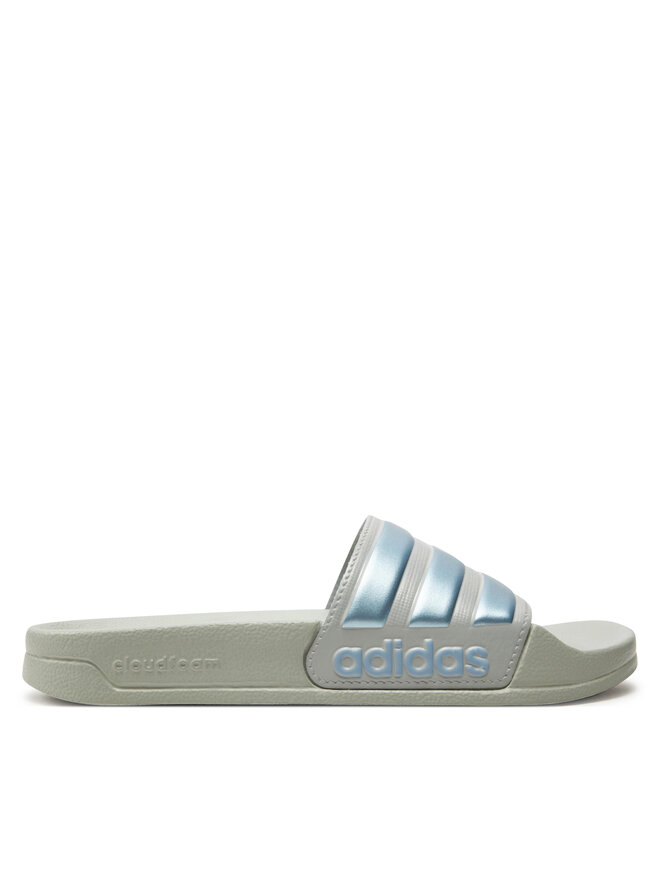 Mens grey adidas sliders sales