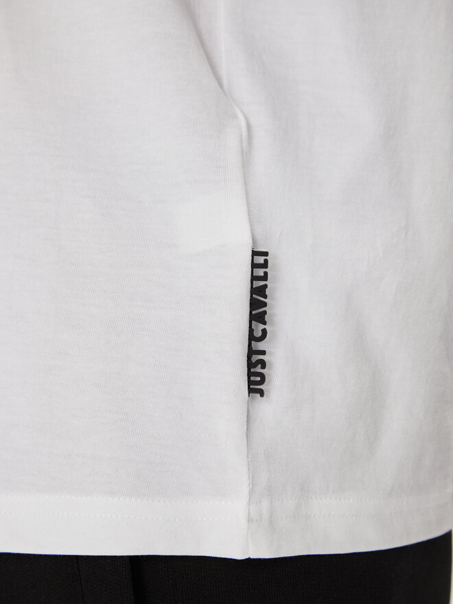 Just Cavalli Just Cavalli T-Shirt 76OAHG05 Weiß Regular Fit