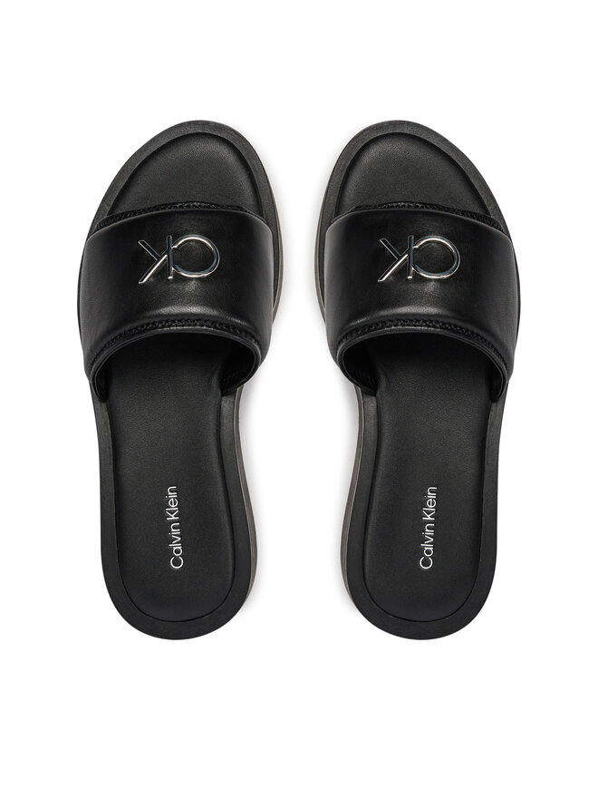 Calvin Klein Šľapky Calvin Klein Flatform Slide Relock Lth HW0HW02049 Čierna