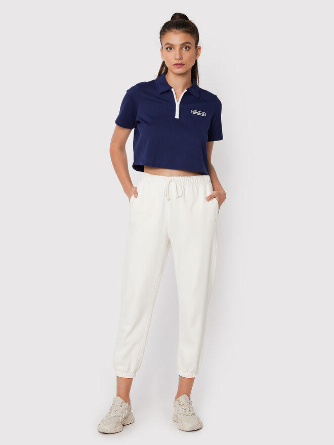 adidas adidas Pólóing Crop HL6572 Sötétkék Relaxed Fit